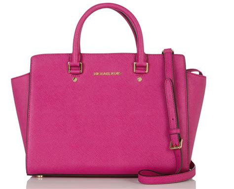 michael kors selma fuchsia blm|Michael Kors selma bag.